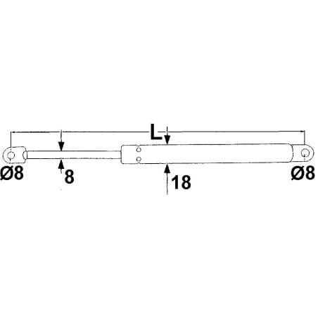 CYLINDRE D'OUVERTURE DU CAPOT 00061688 | NewgardenParts.com