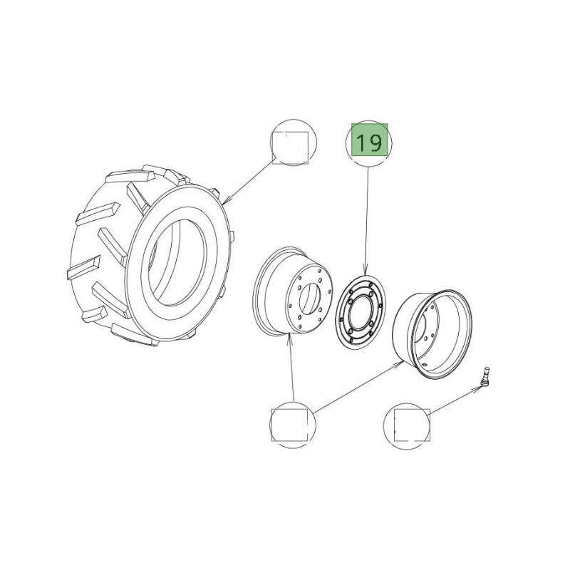JUNTA (3.50-8) RM980F-4WD O0244-78700 ORIGINAL OREC