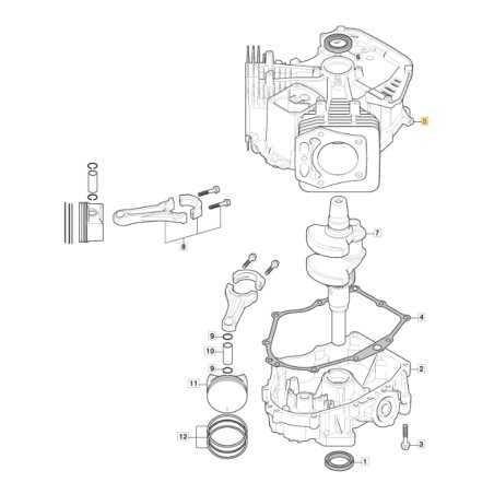 ORIGINAL STIGA engine cylinder TRE 586V lawn tractor 118551628/0 | NewgardenParts.com