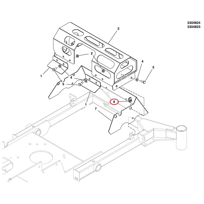 CLIP PER CARROZZERIA, 5/16-18 X 1/2" DI PROFONDITÀ. LR5022308 ORIGINALE FERRIS