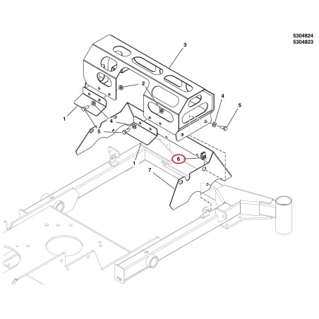 CLIP PER CARROZZERIA, 5/16-18 X 1/2" DI PROFONDITÀ. LR5022308 ORIGINALE FERRIS | NewgardenParts.com