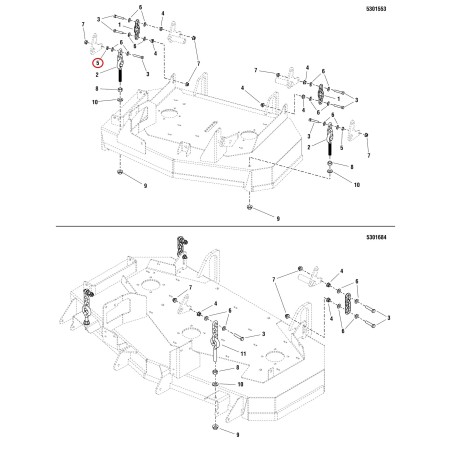 Tuerca hexagonal de 3/8-16 LR5025084 ORIGINAL FERRIS | NewgardenParts.com