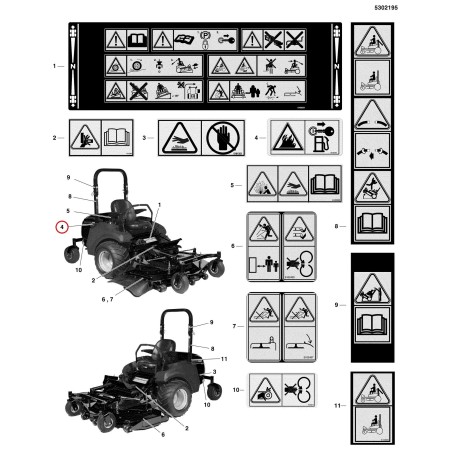 Aufkleber, Feuer LR5102456 ORIGINAL FERRIS | NewgardenParts.com