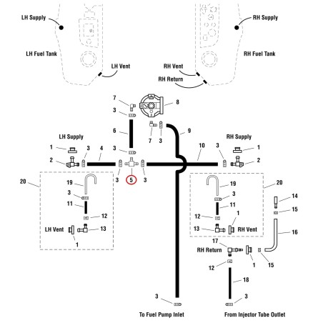 T-FITTING, 1/2 INCH PIPE LR5022920 ORIGINAL FERRIS | NewgardenParts.com