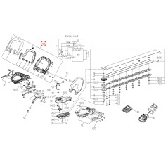 Front handle assembly XR50018639 ORIGINAL WORX | NewgardenParts.com