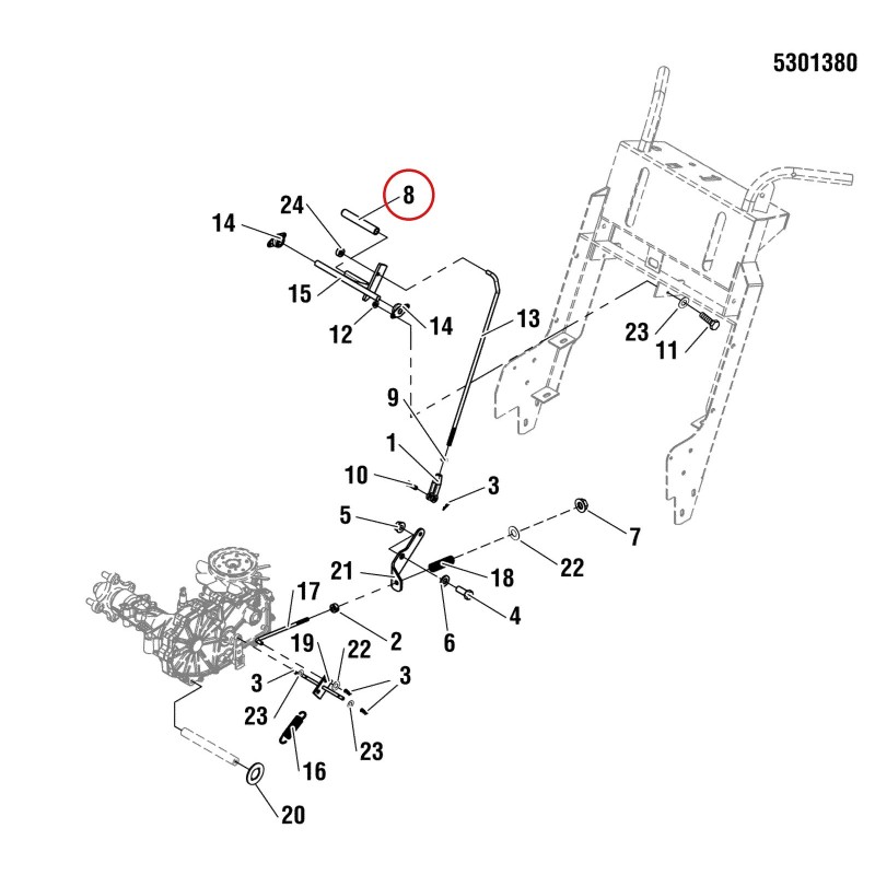 REVETEMENT TIGE DIRECTION LR5021880 ORIGINAL FERRIS REVETEMENT TIGE DIRECTION LR5021880 ORIGINAL FERRIS