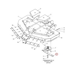21" SAND MOWER BLADE LR5023272 ORIGINAL FERRIS | NewgardenParts.com