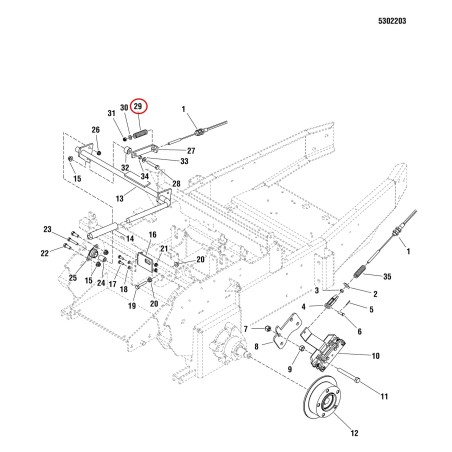 COMPRESSION SPRING, 0.75 X 0.162 X 2.5 LR5048719 ORIGINAL FERRIS | NewgardenParts.com