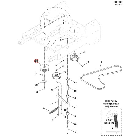 POLEA, ACCIONAMIENTO DE LA BOMBA LR5022586 ORIGINAL FERRIS | NewgardenParts.com