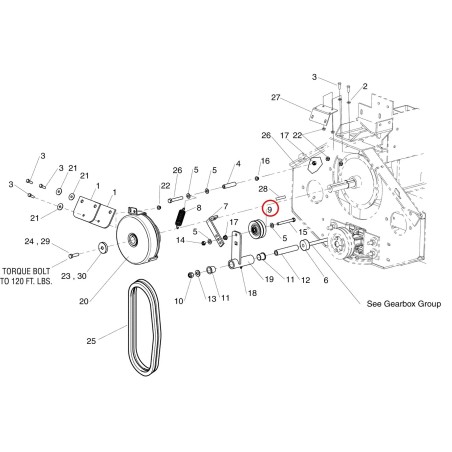 POLEA, TENSORA DOBLE A LR5022797 ORIGINAL FERRIS | NewgardenParts.com