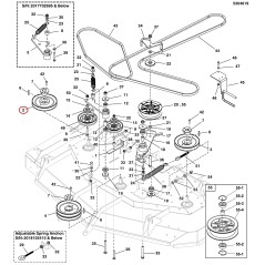 PULLEY, PIN, 7.032" OB, HQ HOLE - RIGHT LR5105005 ORIGINAL FERRIS | NewgardenParts.com
