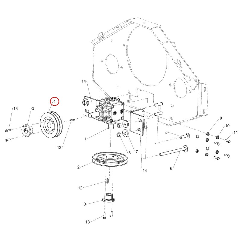 PULLEY, GEARBOX INPUT LR5022908 ORIGINAL FERRIS