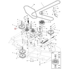 POLEA, SPNDL, 7.032"OB X .985"ID LR5105004 ORIGINAL FERRIS | NewgardenParts.com