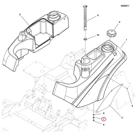 RONDELLE, 5/16 VERROUILLAGE CZ LR5025170 ORIGINAL FERRIS | NewgardenParts.com