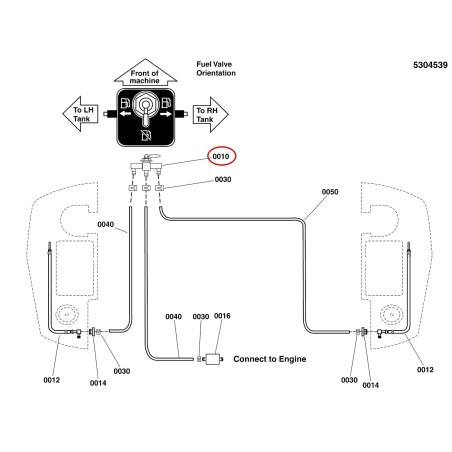 FUEL SHUT-OFF VALVE, 11772 LR5023358 ORIGINAL FERRIS | NewgardenParts.com