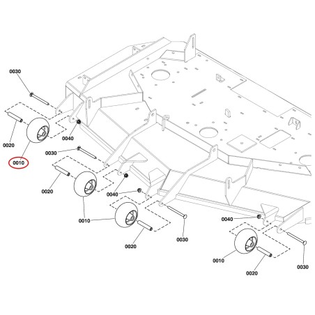 RUOTINO ANTISCALPO 5" ISX800Z IS2100Z LR5105521 ORIGINALE FERRIS | NewgardenParts.com