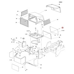 WINGED HEAD SCREW LR5025464 ORIGINAL FERRIS | NewgardenParts.com