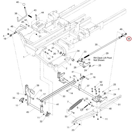 Spring rod pin LR5045447 ORIGINAL FERRIS | NewgardenParts.com