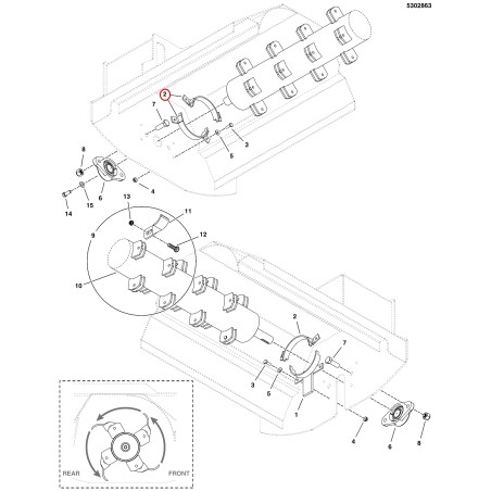 WELDING, ROTOR PROTECTION - BLACK LR5408786A ORIGINAL FERRIS | NewgardenParts.com