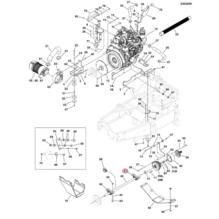 Stehlager, 1 LR5021095 ORIGINAL FERRIS | NewgardenParts.com