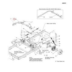 WELDING, BRAKE SHAFT - RED MODEL LR5401330B ORIGINAL FERRIS | NewgardenParts.com