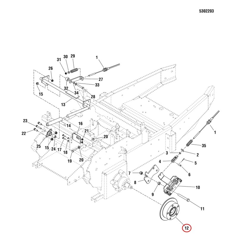 WHEEL HUB, COMPACT CALIPER (86720) LR5100775 ORIGINAL FERRIS WHEEL HUB, COMPACT CALIPER (86720) LR5100775 ORIGINAL FERRIS