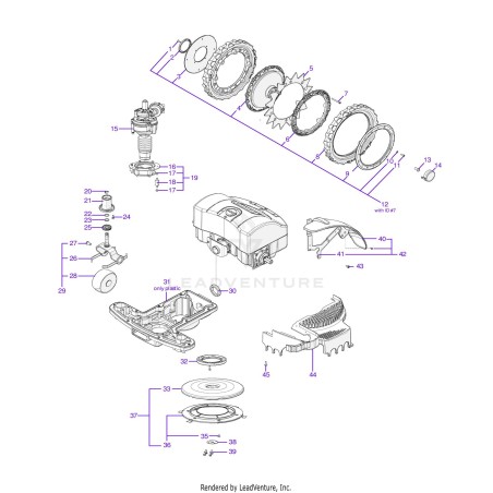 Gruppo passaruota 042Z22000A ORIGINALE AMBROGIO | NewgardenParts.com
