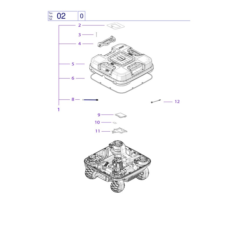Poignée QUAD 075Z52800A_R ORIGINAL AMBROGIO