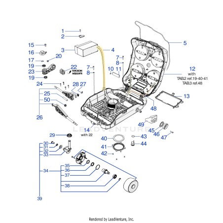 Flangia interna motoriduttore 110Z63300A ORIGINALE AMBROGIO