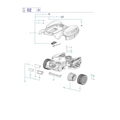 M8 nut C01486 ORIGINAL AMBROGIO | NewgardenParts.com