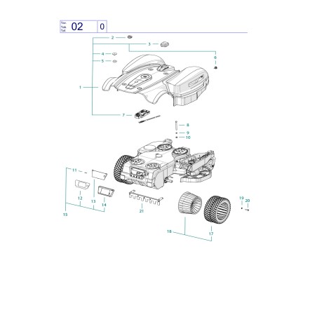 Dado M8 C01486 ORIGINALE AMBROGIO | NewgardenParts.com