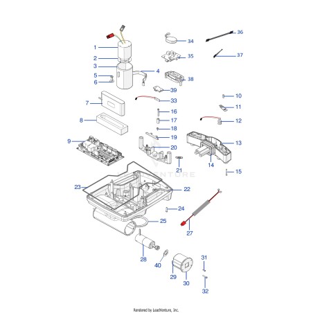 Battery holding kit (5Ah) L20A00001A ORIGINAL AMBROGIO