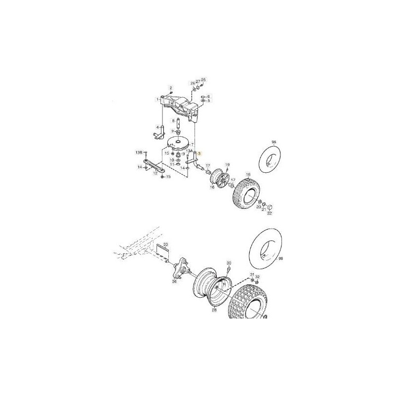 Fusello Sx ORIGINALE STIGA - 1134-5009-02