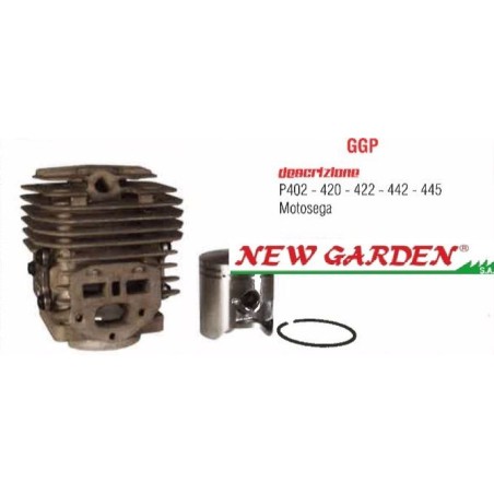 Cilindro pistone motosega P402 420 422 442 445 6995284 6995287 6995258 GGP STIGA | NewgardenParts.com