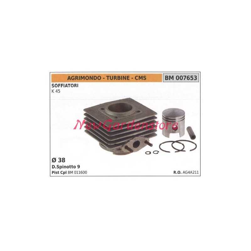 Cilindro pistone segmenti AGRIMONDO motore soffiatore K 45 007653