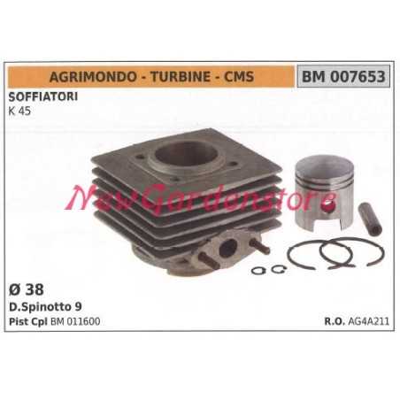Piston piston cylinder segments AGRIMONDO blower motor K 45 007653 | NewgardenParts.com