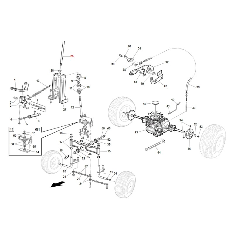 ORIGINAL GIANNI FERRARI ORIGINAL ZNT Traktor Antriebswelle BFB 89001000054