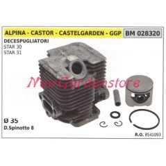 Cilindro pistone segmenti ALPINA motore decespugliatore star 30 31 028320 | NewgardenParts.com