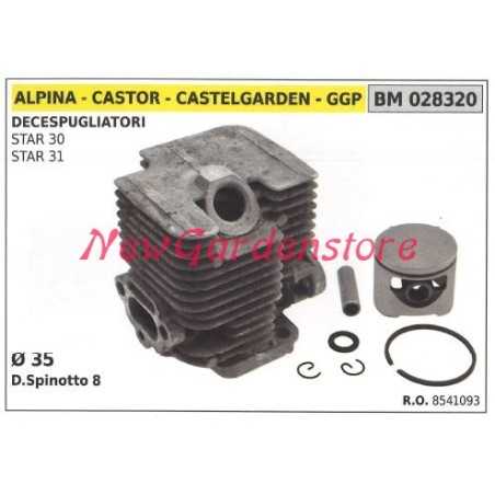 Piston cylinder segments ALPINA brushcutter engine star 30 31 028320 | NewgardenParts.com