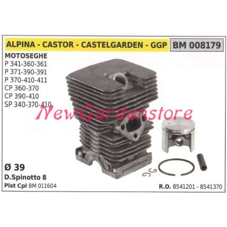 Cilindro pistone segmenti ALPINA motore motosega P341 360 361 371 390 008179 | NewgardenParts.com