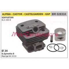 Cilindro pistone segmenti ALPINA motore soffiatore BLX 260-8 028310 | NewgardenParts.com