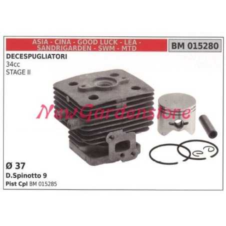 Cylinder piston rings CINA piston ring for brushcutter 34cc STAGE II engine 015280 | NewgardenParts.com