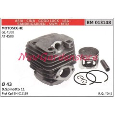 Piston cylinder segments CHINA chainsaw engine GL 4500 AT 4500 013148 | NewgardenParts.com