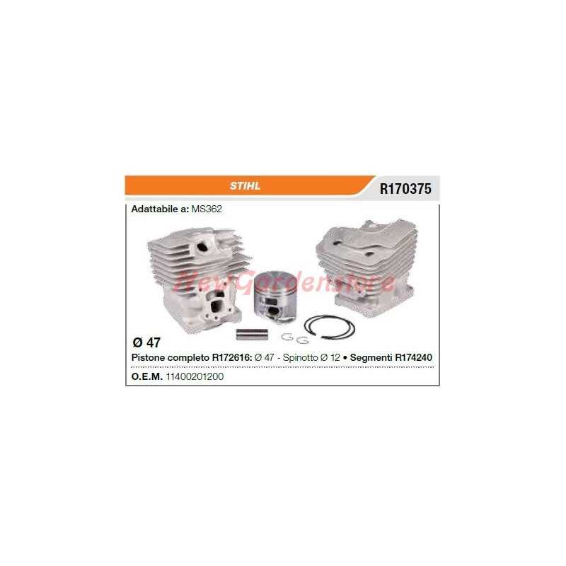 Piston cylinder segments compatible STIHL chainsaw MS362 R170375