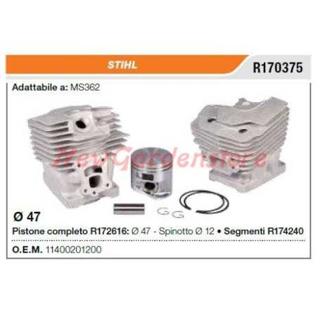 Piston cylinder segments compatible STIHL chainsaw MS362 R170375 | NewgardenParts.com