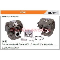 Piston cylinder segments STIHL chainsaw MS440 R170411 11280201227 | NewgardenParts.com