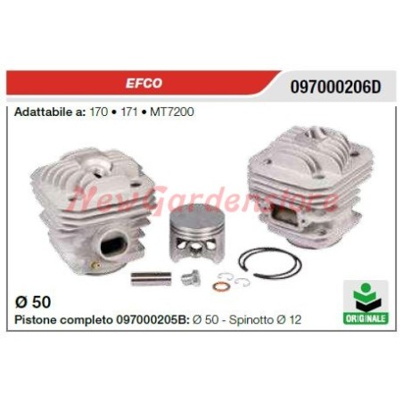 Cilindro pistone segmenti EFCO motosega 170 171 MT7200 097000206D | NewgardenParts.com