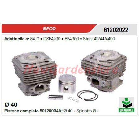 Cilindro pistone segmenti EFCO motosega 8410 DSF4200 61202022 | NewgardenParts.com