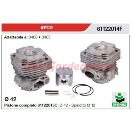 Cilindro pistone segmenti EFCO motosega 8460 8465 61122014F | NewgardenParts.com