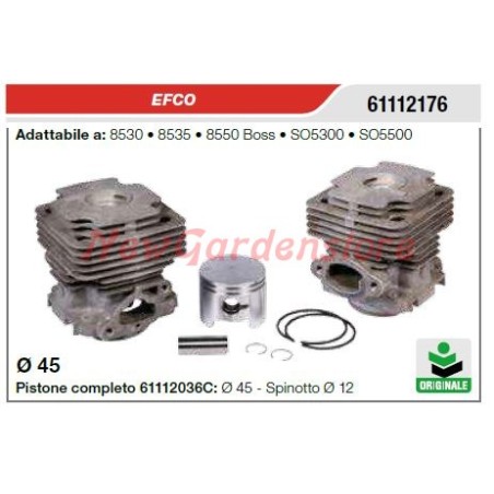 Cilindro pistone segmenti EFCO motosega 8530 8535 8550 BOSS 61112176 | NewgardenParts.com